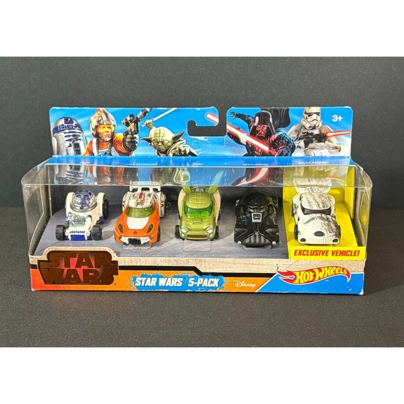 Mattel Other - Star Wars Hot Wheels Mattel Stormtrooper Luke Skywalker R2-D2 Yoda Darth Vader